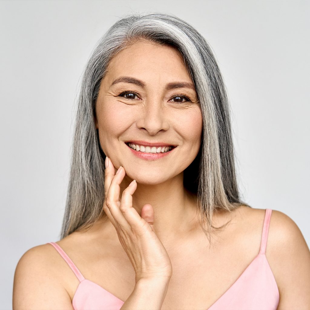 Older woman with great skin